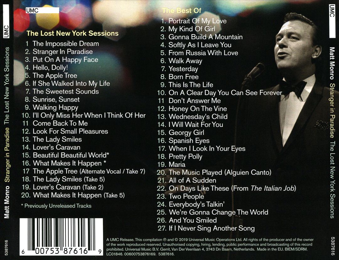 Stranger in Paradise: The Lost New York Sessions cover art