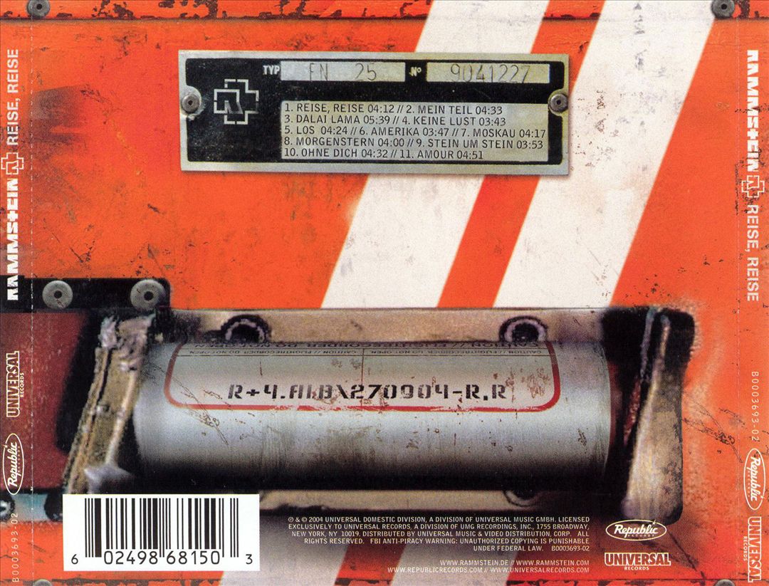 REISE, REISE cover art