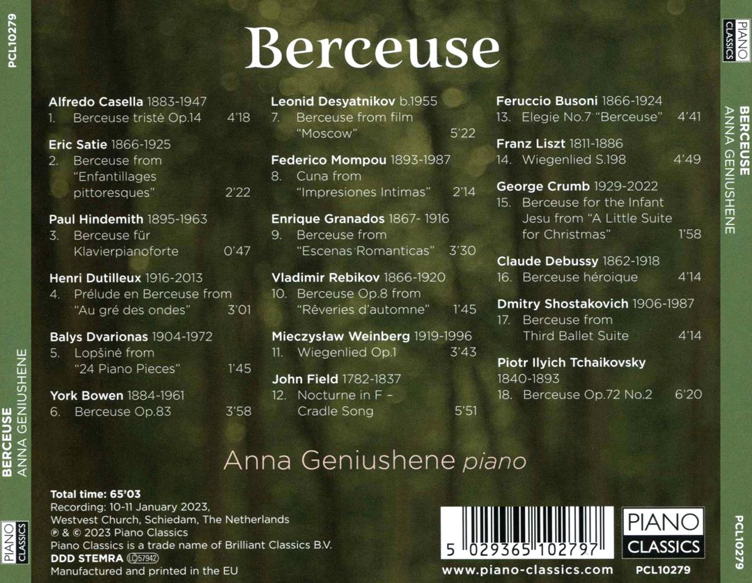 Berceuse cover art