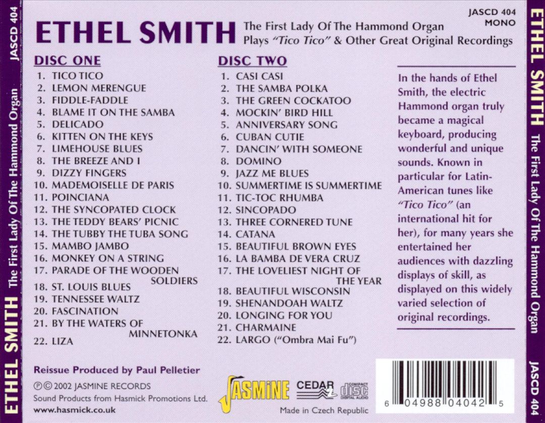 First Lady of the Hammond Organ: Plays "Tico Tico" & Other Great Recordings cover art