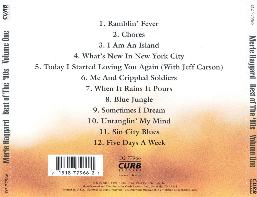 Best of the '90s, Vol. 1 cover art