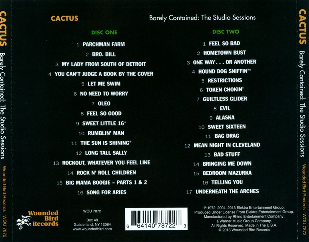 Barely Contained: The Studio Sessions cover art