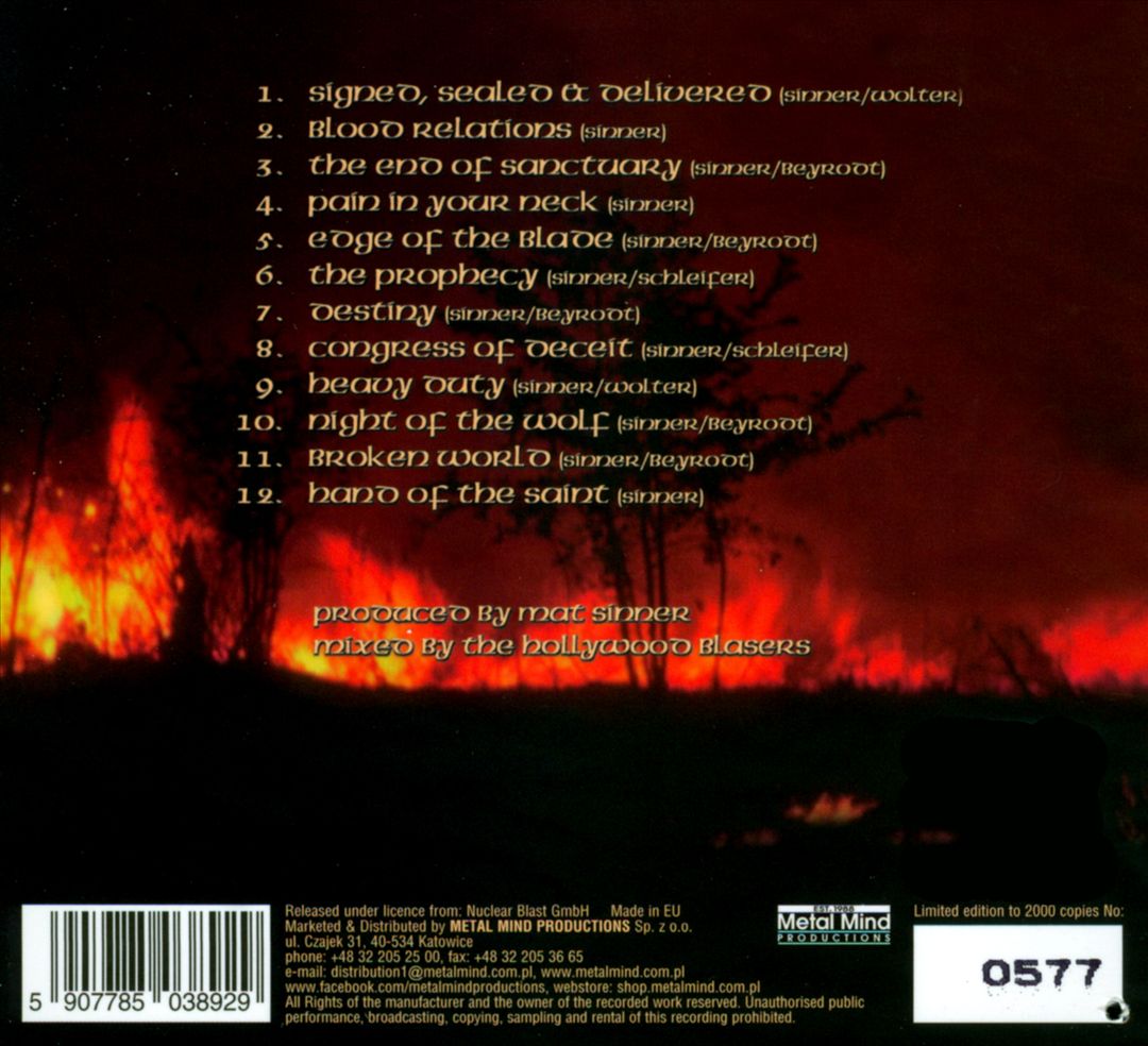 End of Sanctuary cover art