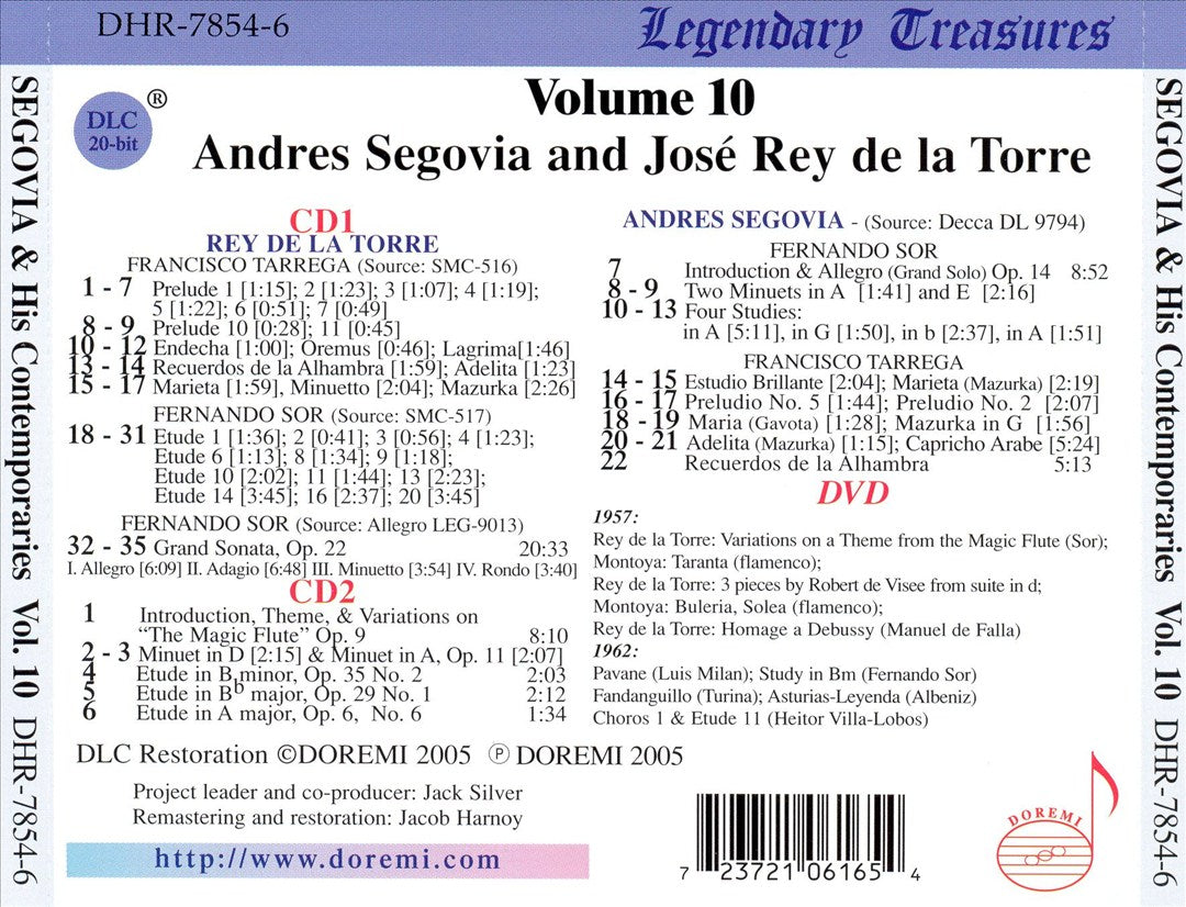 Andres Segovia and his Contemporaries, Vol. 10 cover art