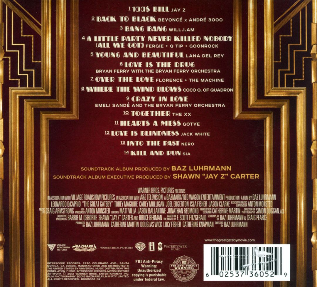 Great Gatsby: Music from Baz Luhrmann's Film [2013] cover art