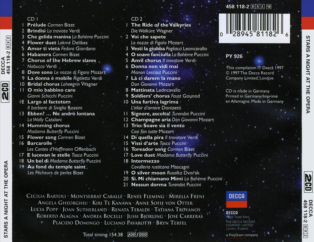Stars: A Night At The Opera cover art