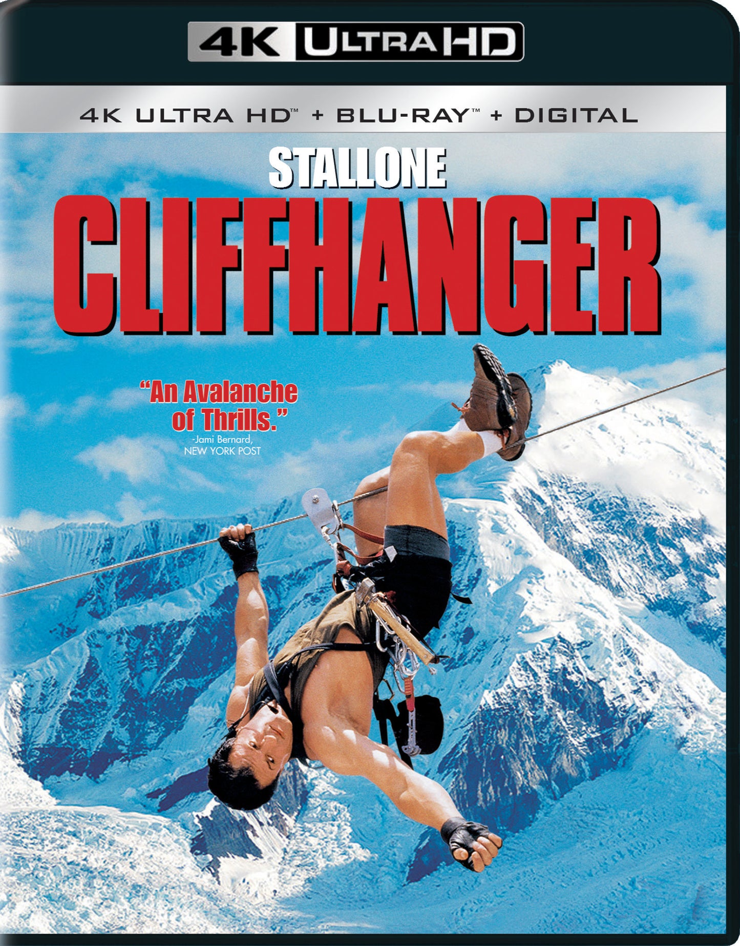 Cliffhanger [Includes Digital Copy] [4K Ultra HD Blu-ray/Blu-ray] cover art