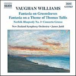 Vaughan Williams: Fantasia on Greensleeves; Fantasia on a Theme of Thomas Tallis; Norfolk Rhapsody No. 1 cover art