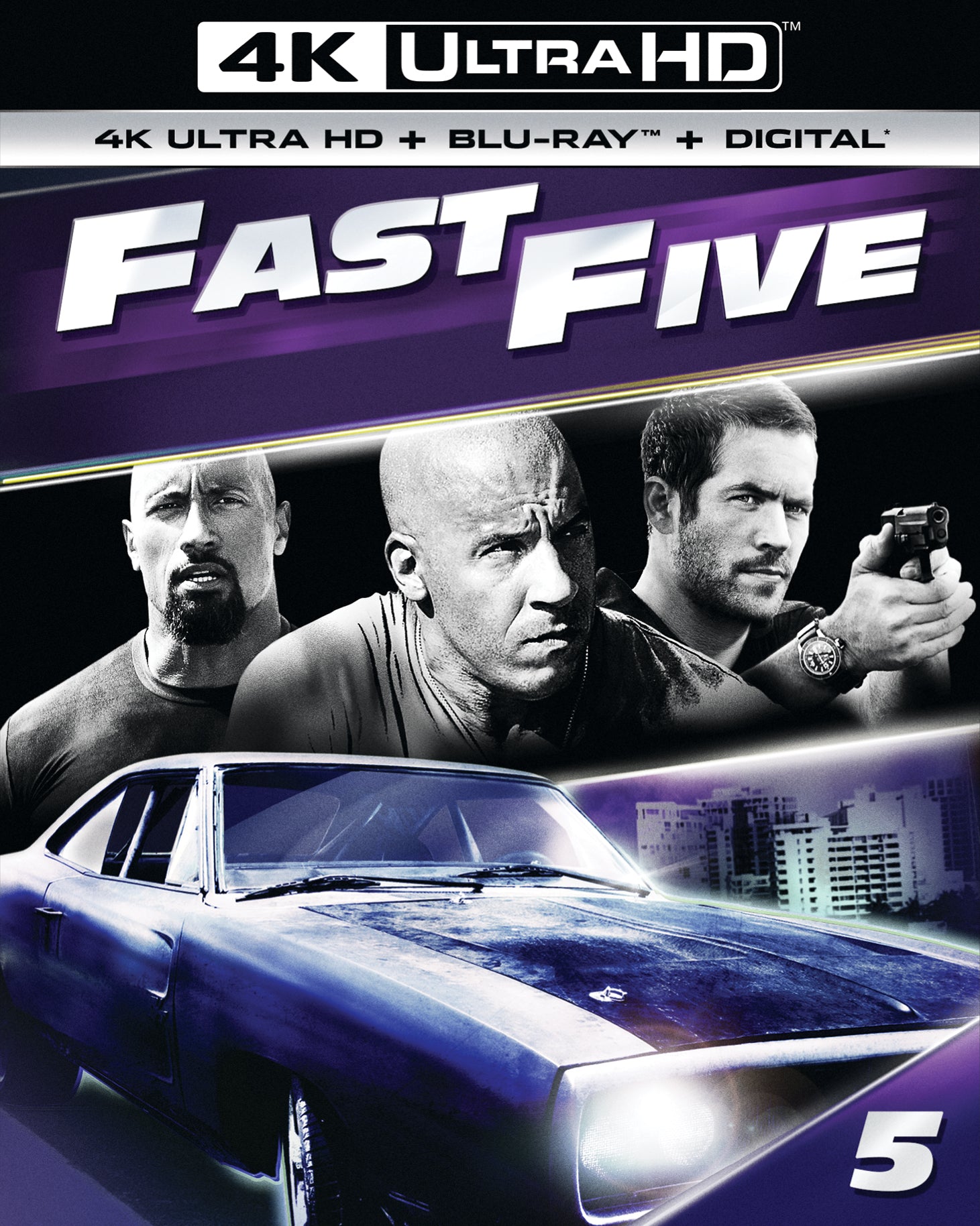 Fast Five [Includes Digital Copy] [4K Ultra HD Blu-ray/Blu-ray] cover art