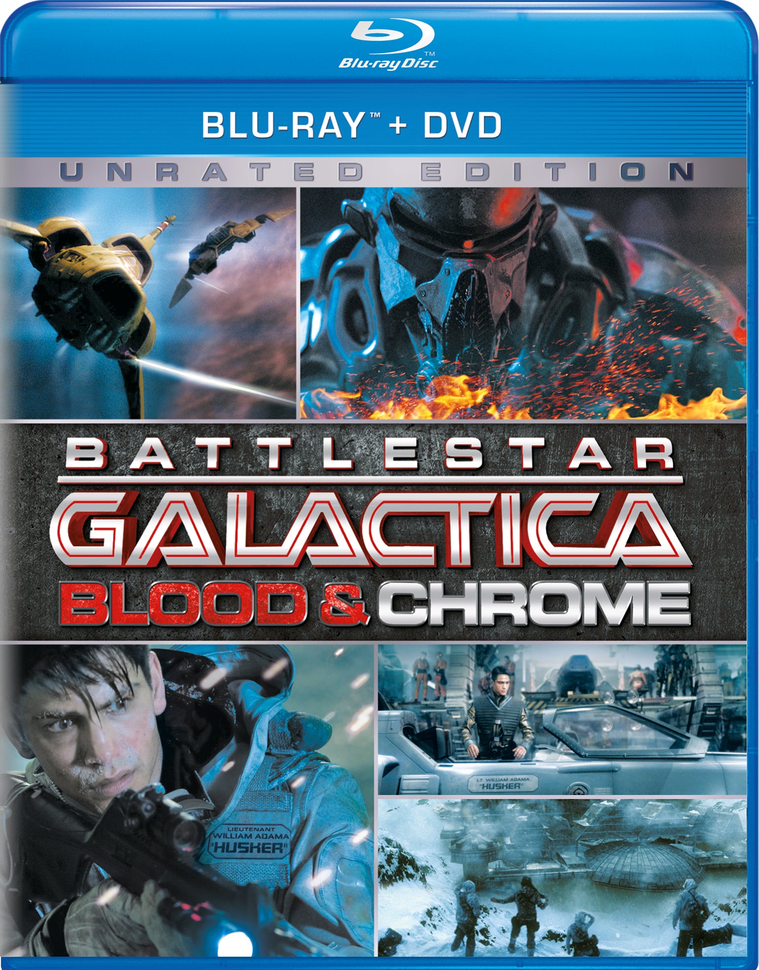 Battlestar Galactica: Blood and Chrome [Blu-ray] cover art