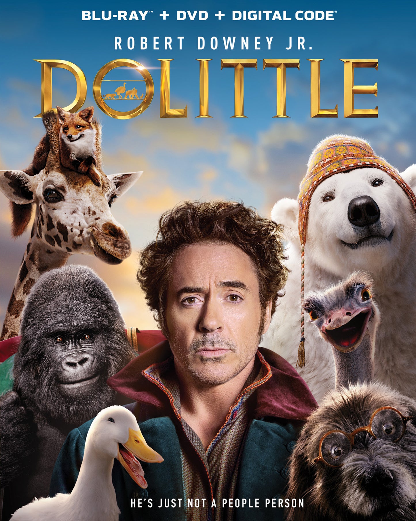 Dolittle [Includes Digital Copy] [Blu-ray/DVD] cover art