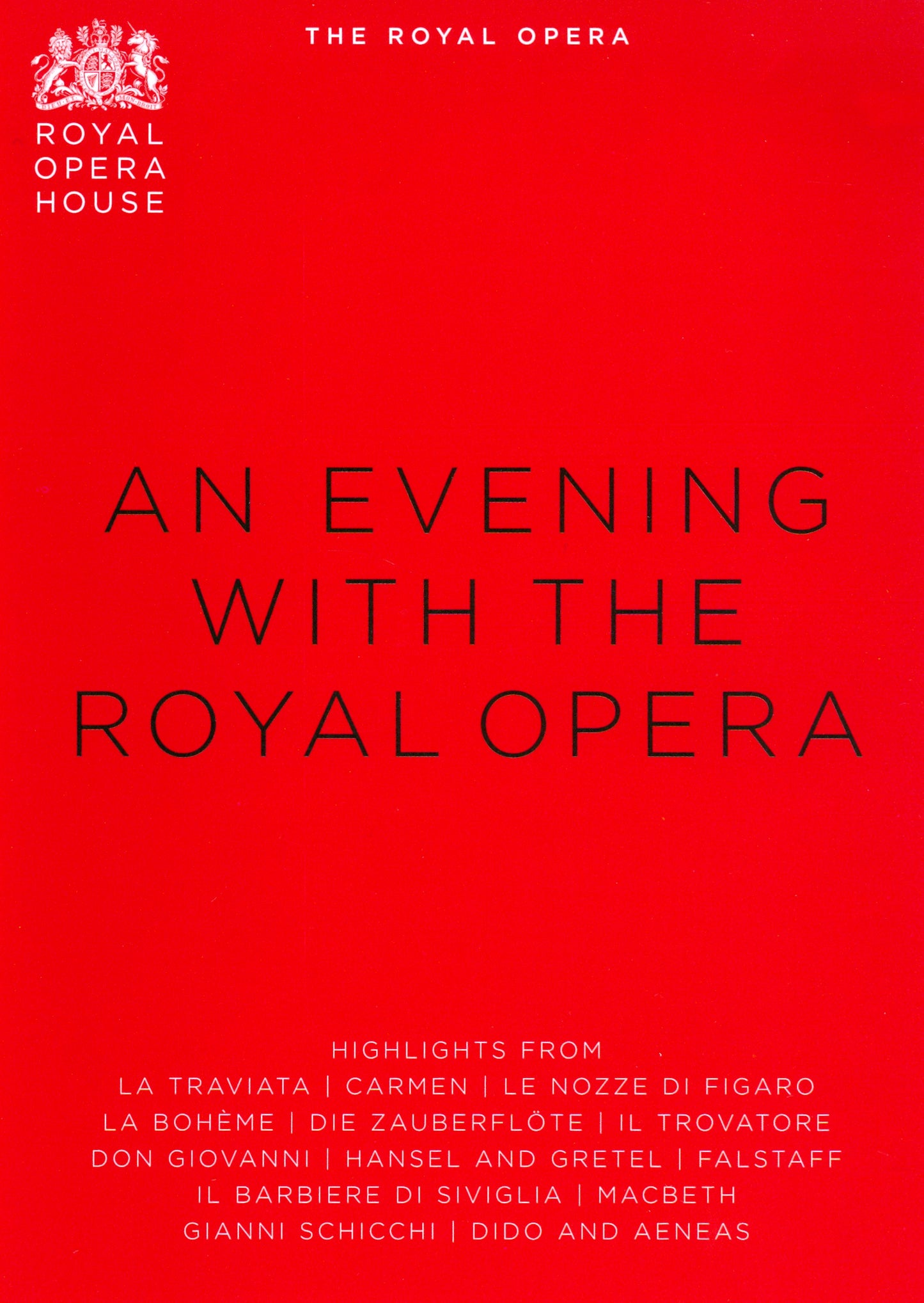Evening at the Royal Opera House [Video] cover art