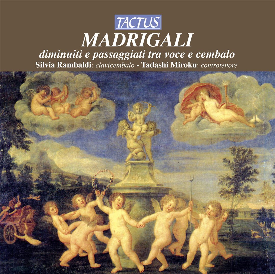 Madrigali diminuiti e passaggiati tra voce e cembalo cover art