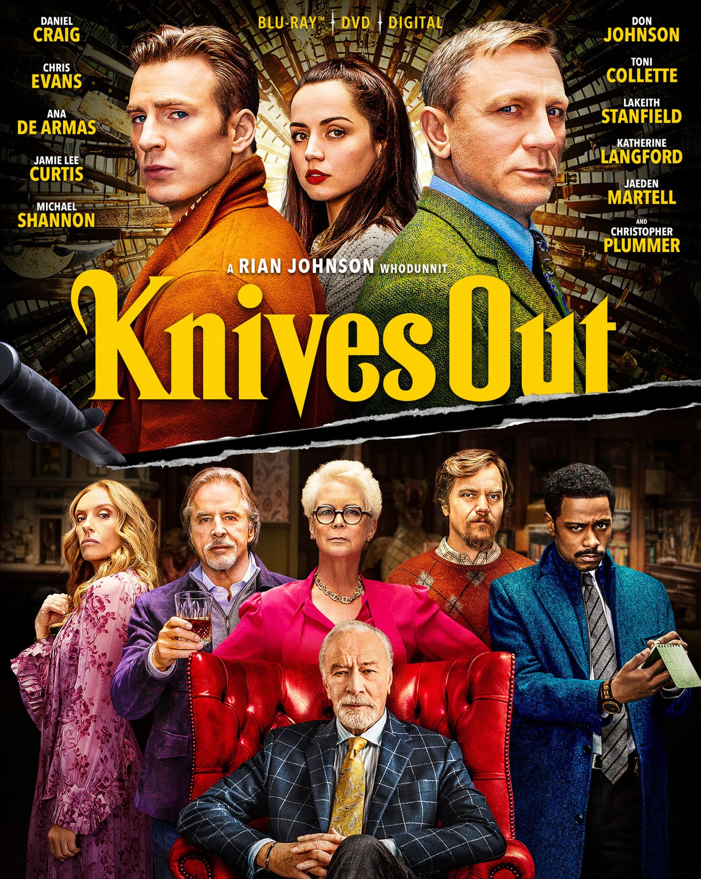 Knives Out [Includes Digital Copy] [Blu-ray/DVD] cover art