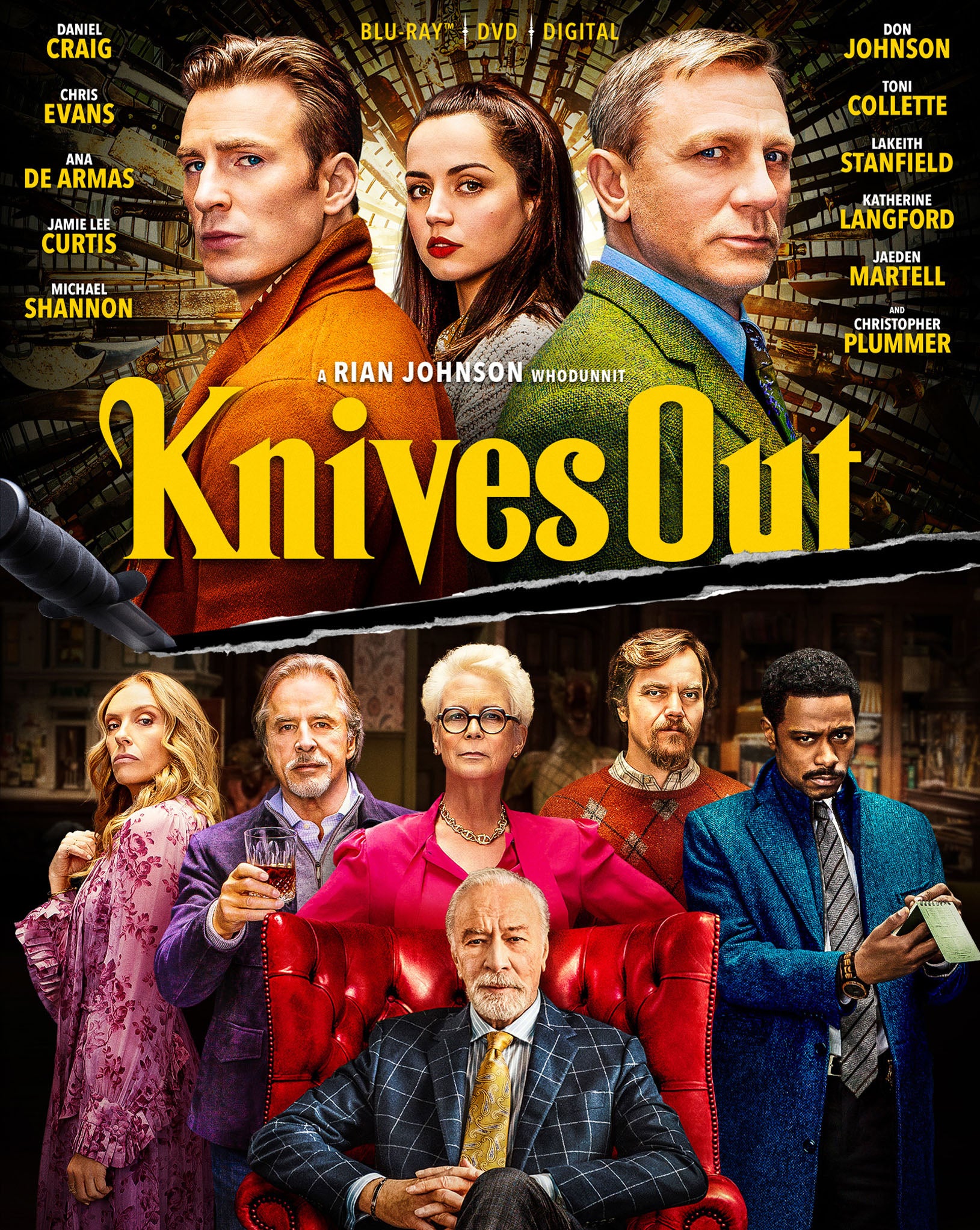 Knives Out [Includes Digital Copy] [Blu-ray/DVD] cover art