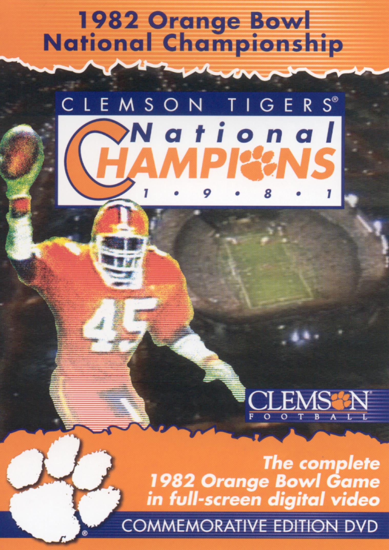 1982 Orange Bowl National Championship [Commemorative Edition DVD] cover art