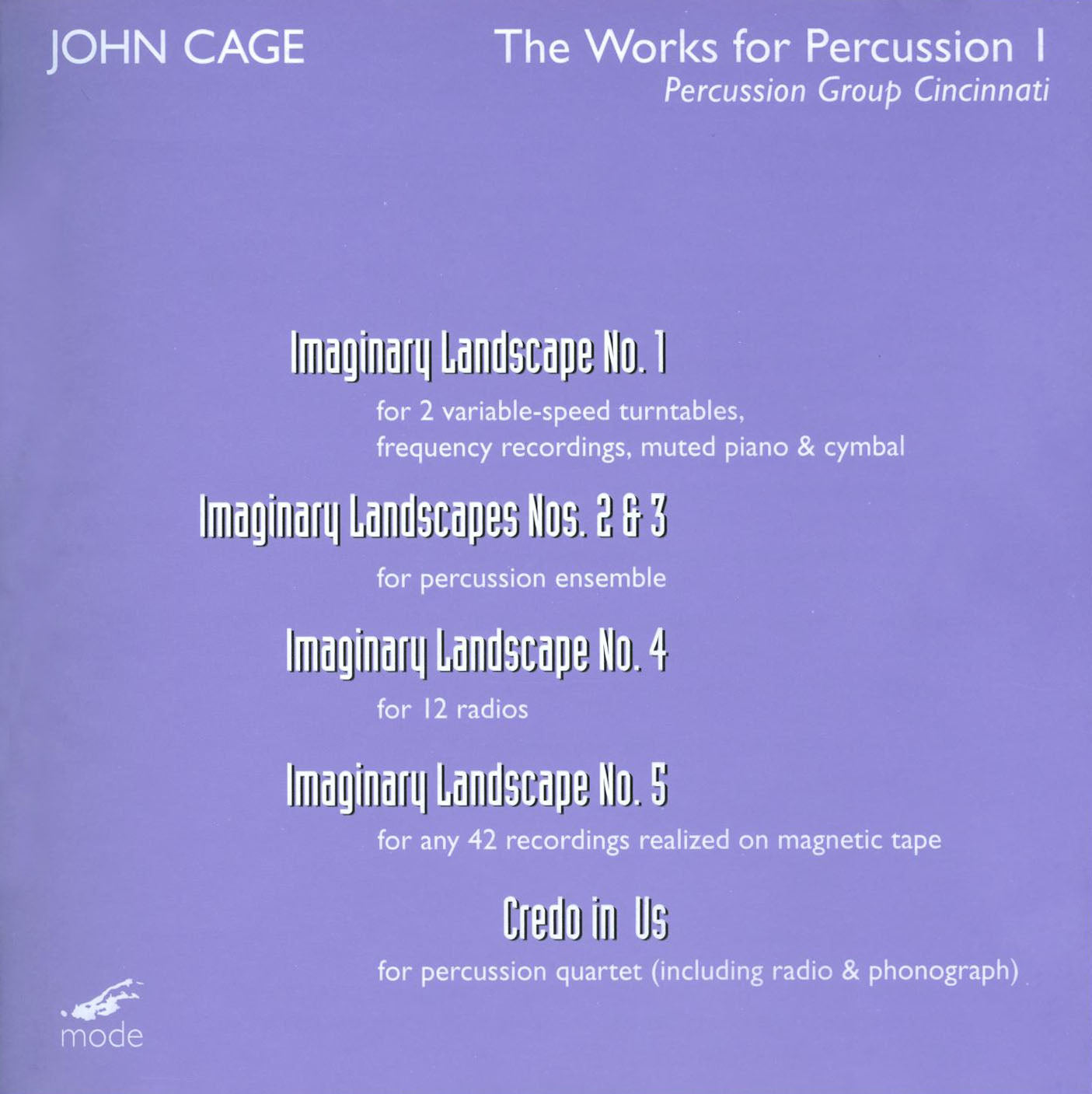 John Cage: The Works for Percussion, Vol. 1 [Video] cover art