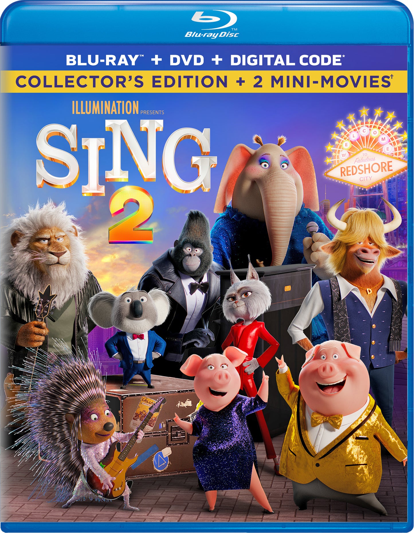 Sing 2 [Includes Digital Copy] [Blu-ray/DVD] cover art