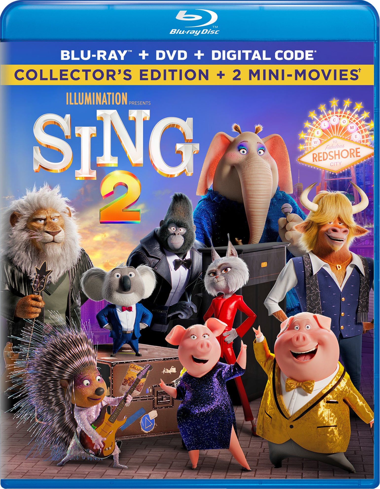 Sing 2 [Includes Digital Copy] [Blu-ray/DVD] cover art
