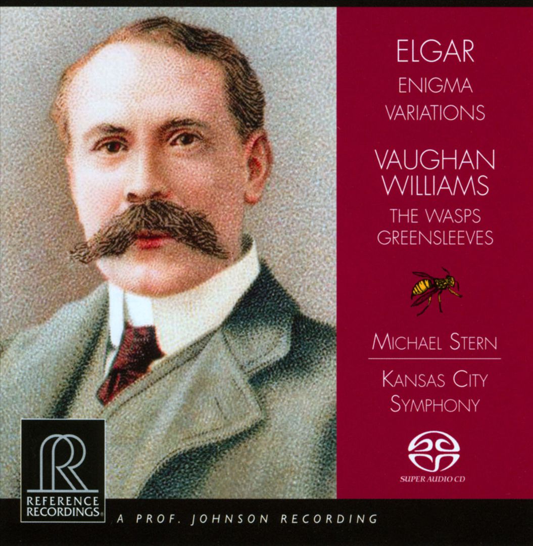 Elgar: Enigma Variations; Vaughan Williams: The Wasps; Greensleeves cover art