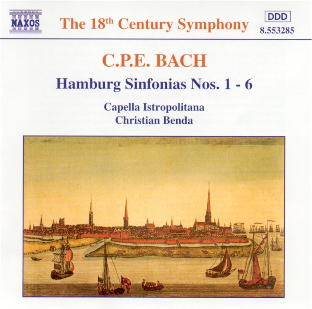 C.P.E. Bach: Hamburg Sinfonias Nos. 1-6 cover art