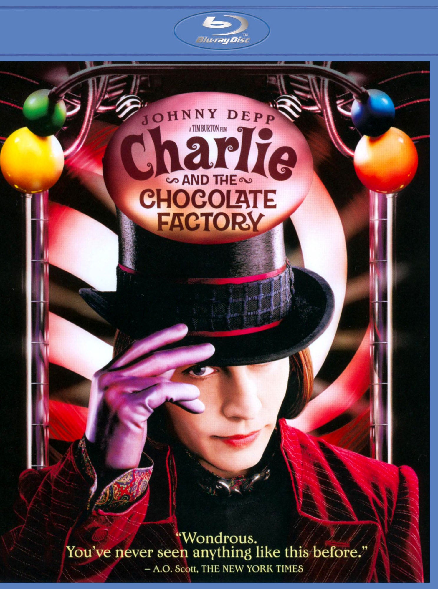 Charlie and the Chocolate Factory [Blu-ray] cover art