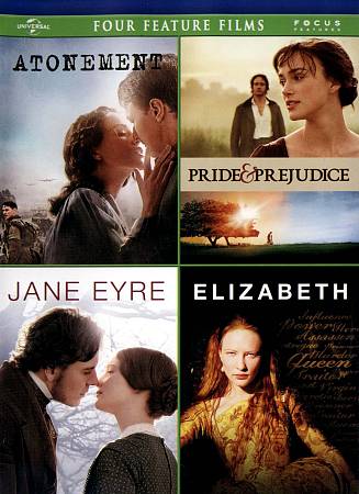 ATONEMENT/ PRIDE & PREJUDICE / JANE EYRE cover art