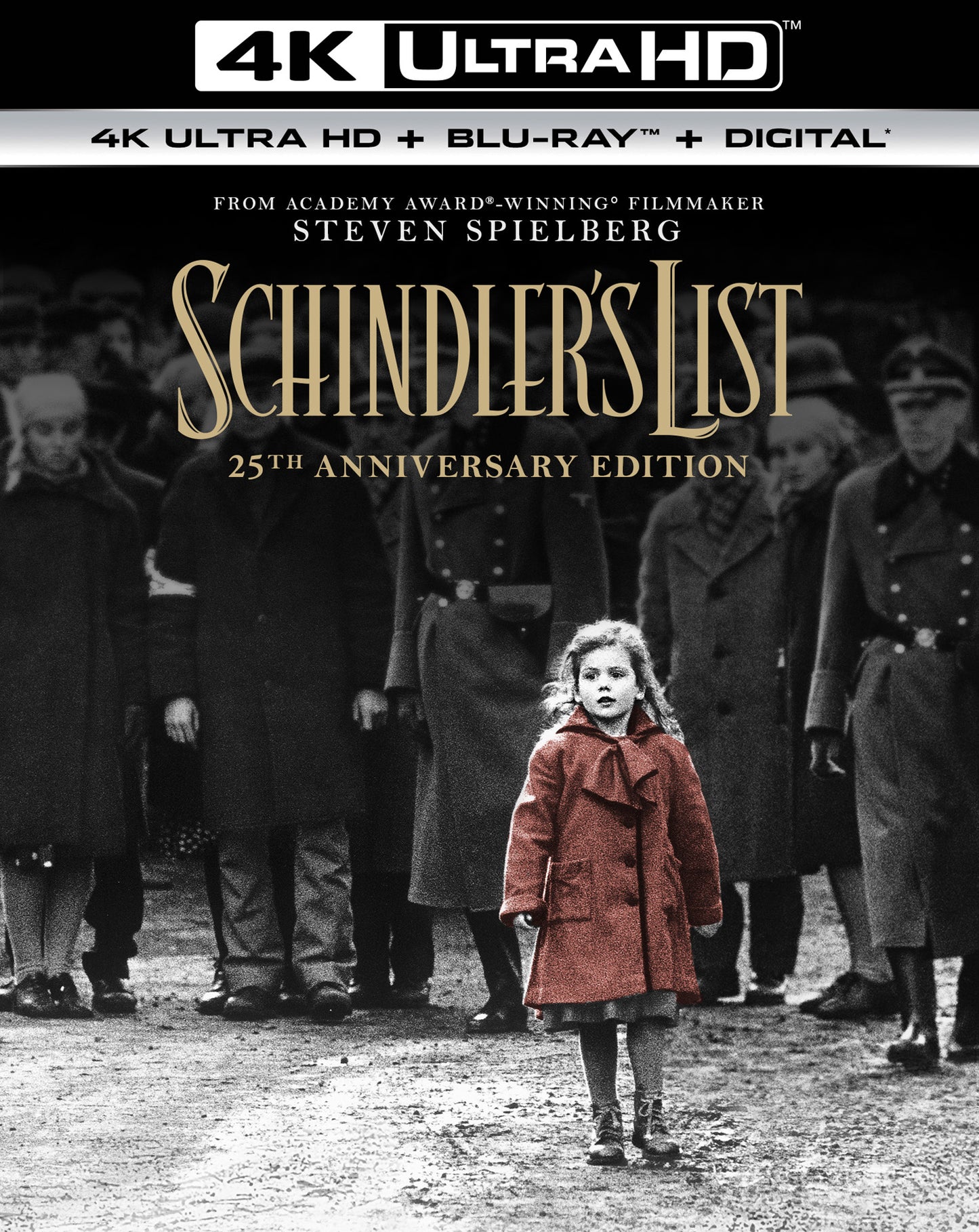 Schindler's List [25th Anniversary] [Includes Digital Copy] [4K Ultra HD Blu-ray/Blu-ray] cover art
