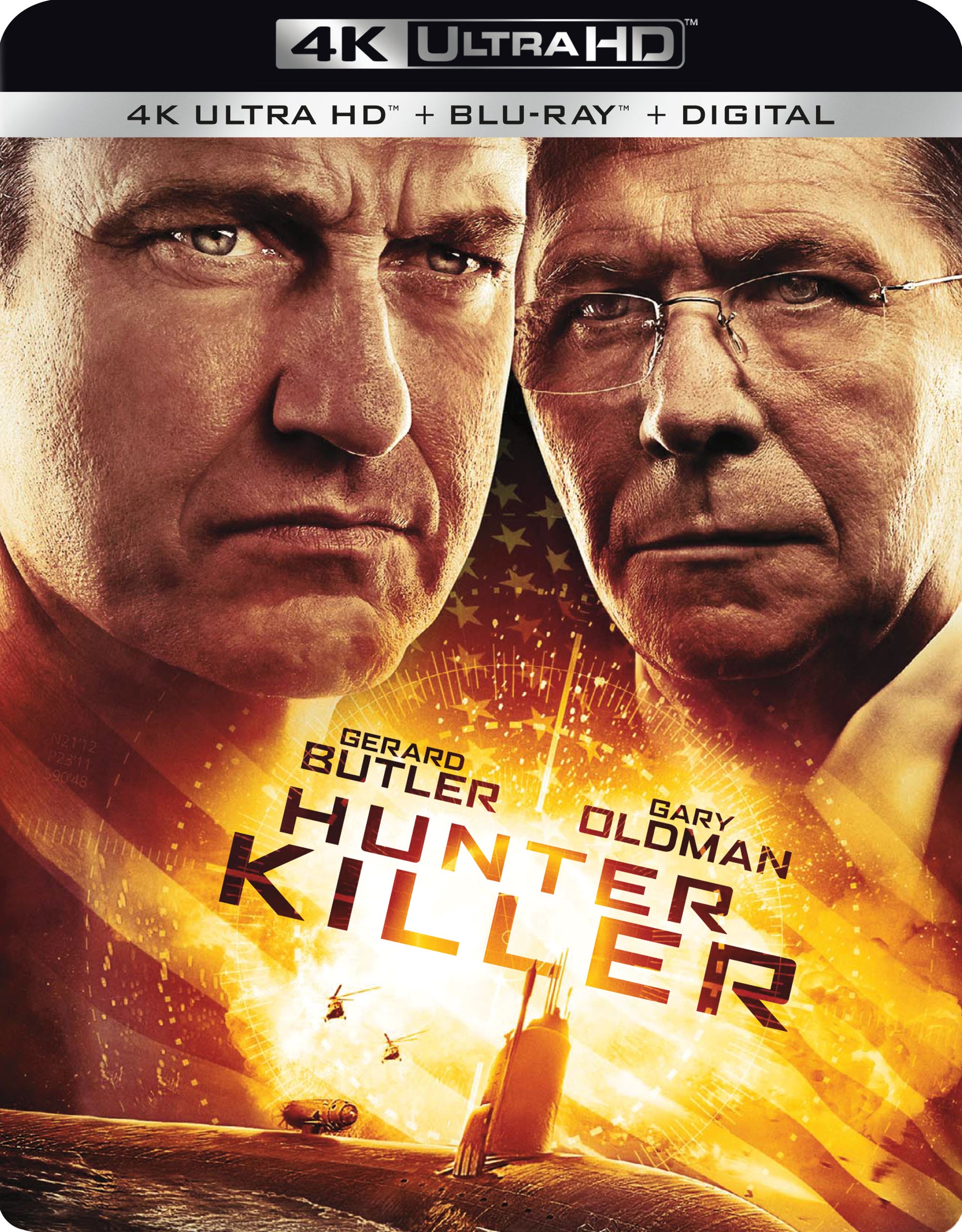 Hunter Killer [Includes Digital Copy] [4K Ultra HD Blu-ray/Blu-ray] cover art