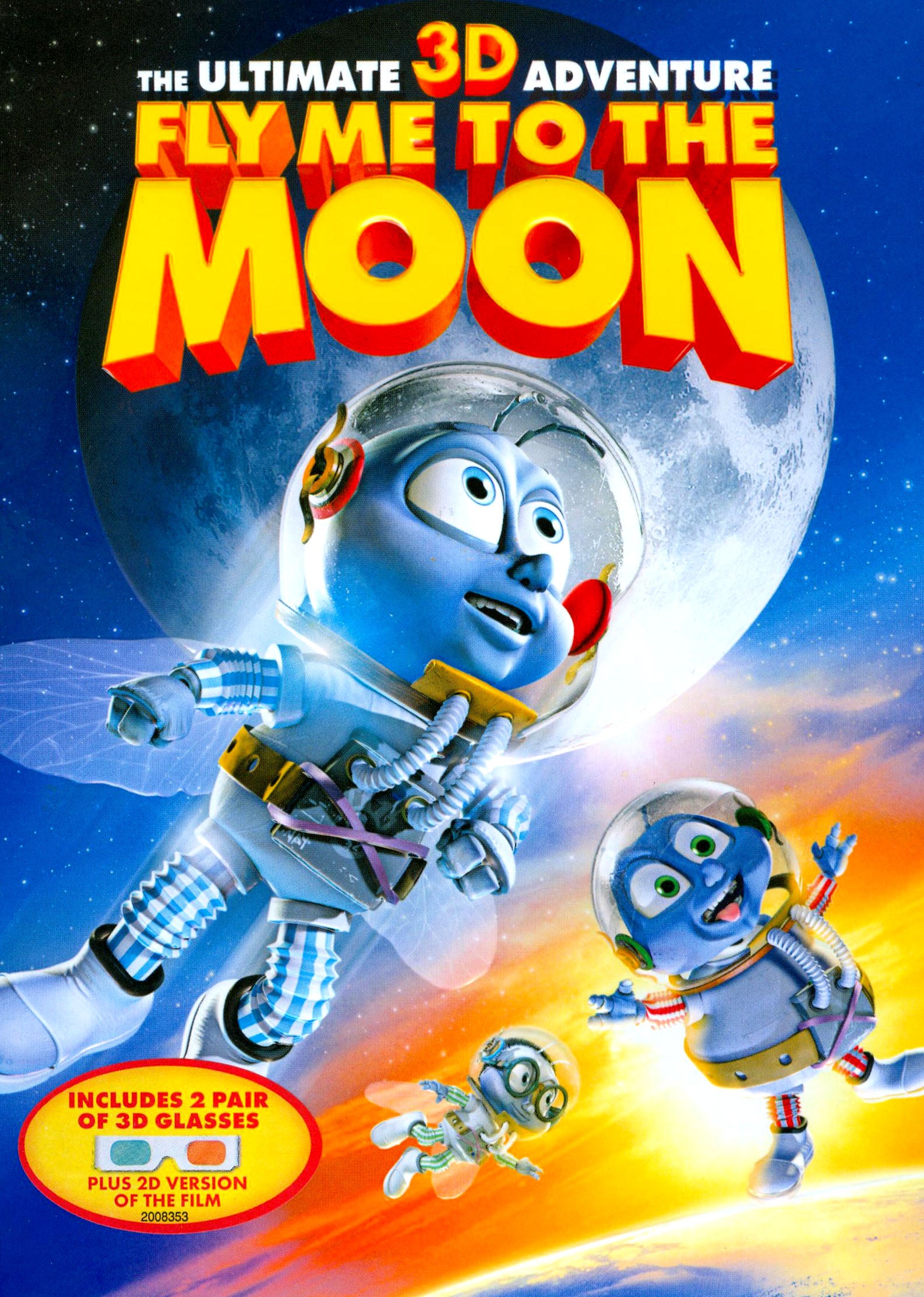 Fly Me to the Moon [WS] [3D Anaglyph/2D] [With 3D Glasses] cover art