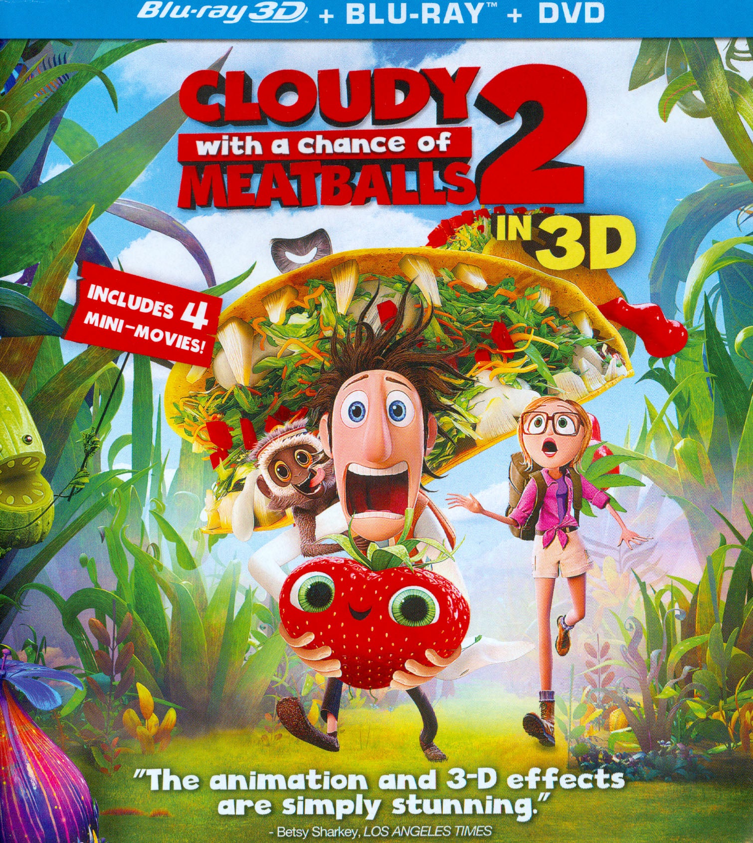 Cloudy With a Chance of Meatballs 2 [Includes Digital Copy] [3D] [Blu-ray/DVD] cover art