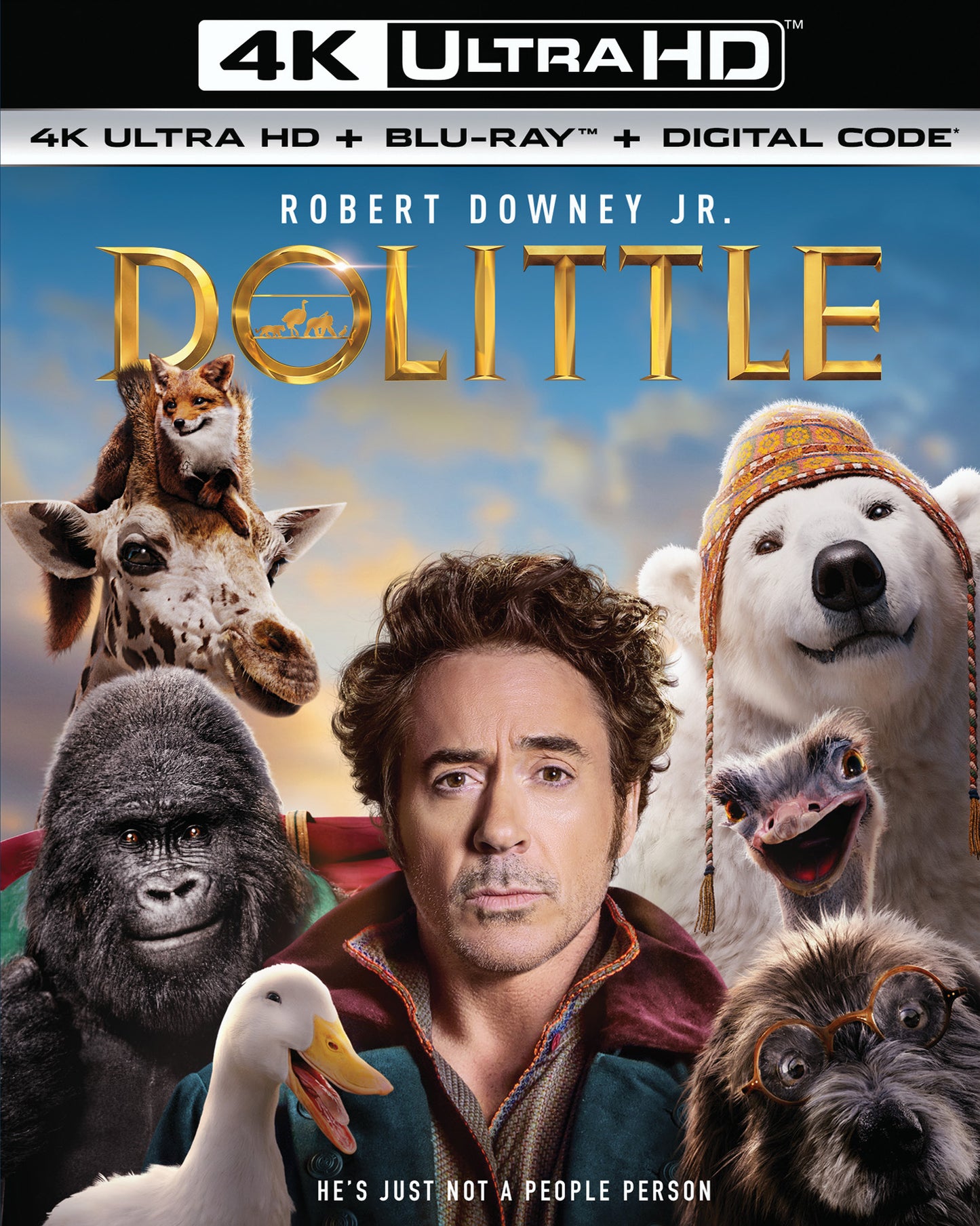 Dolittle [Includes Digital Copy] [4K Ultra HD Blu-ray/Blu-ray] cover art