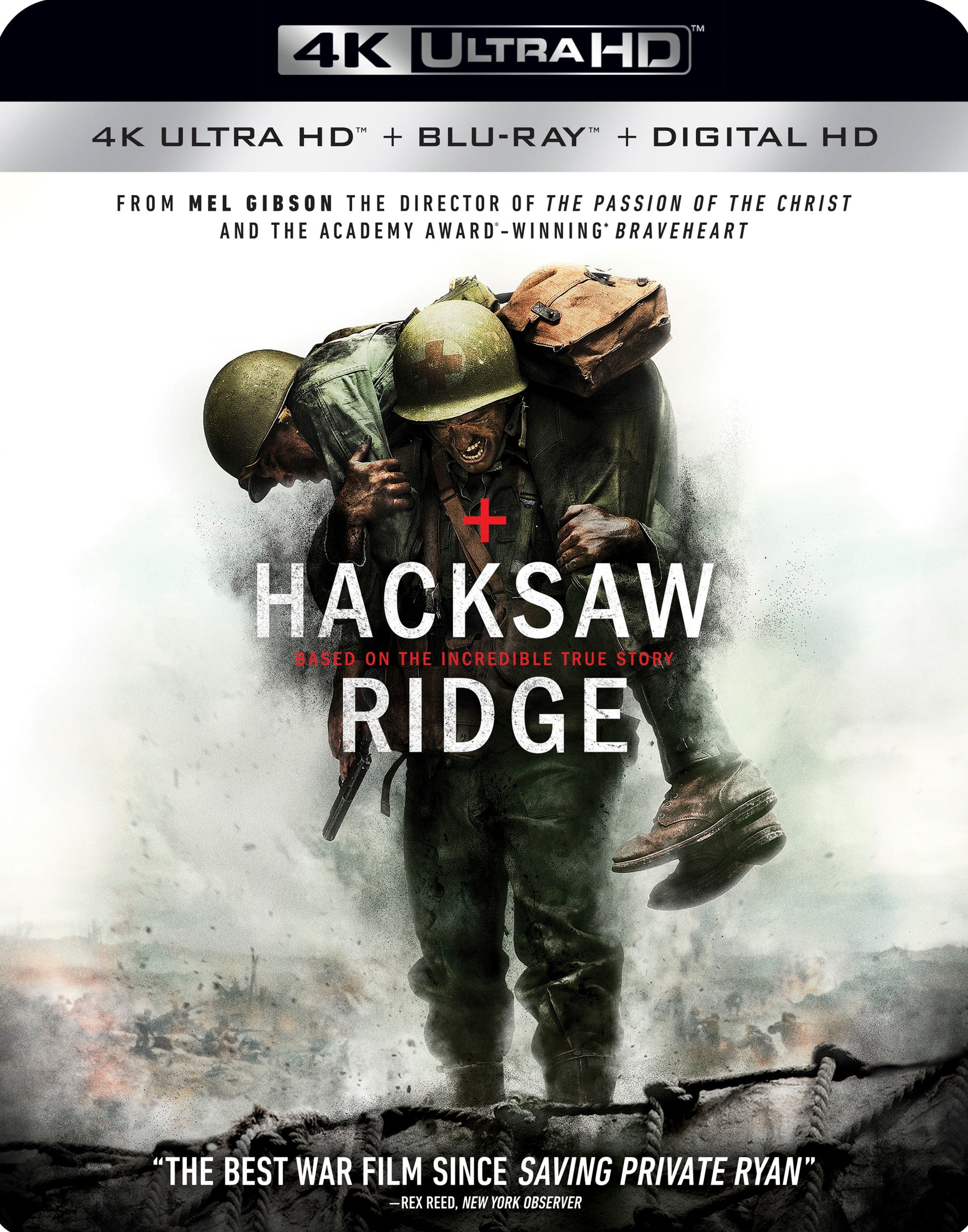 Hacksaw Ridge [Includes Digital Copy] [4K Ultra HD Blu-ray/Blu-ray] cover art
