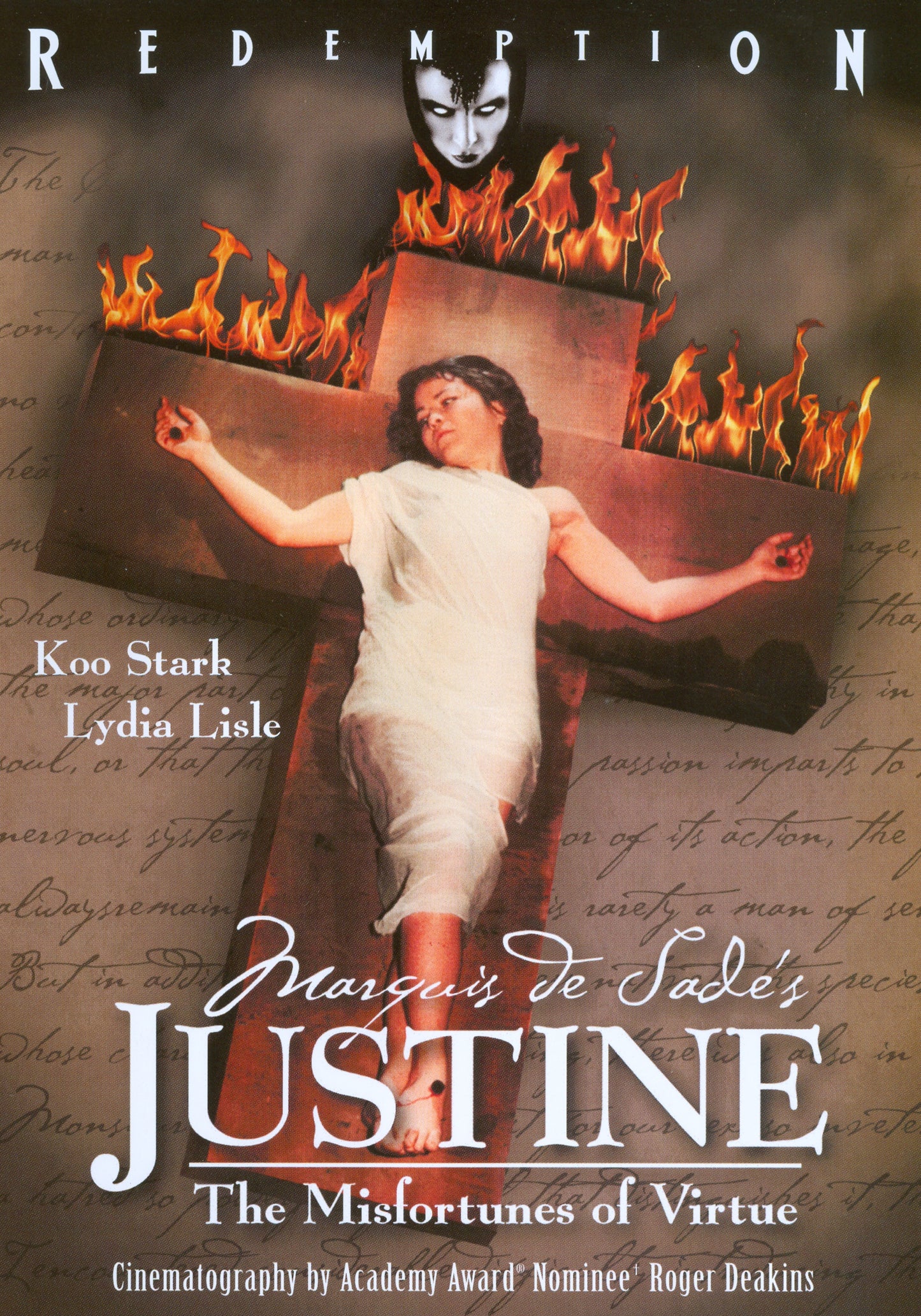 Marquis de Sade's Justine cover art
