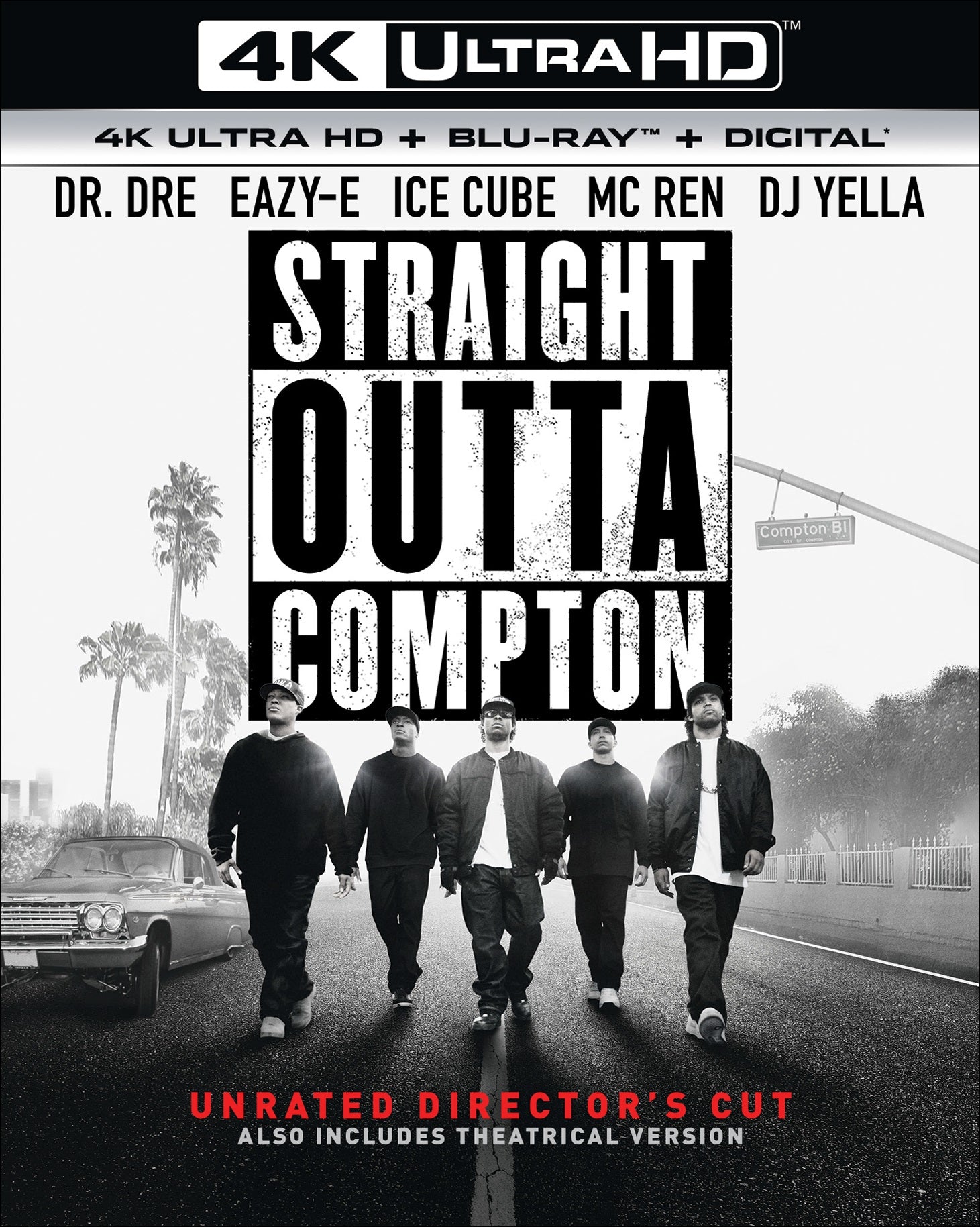 Straight Outta Compton [Includes Digital Copy] [4K Ultra HD Blu-ray/Blu-ray] cover art