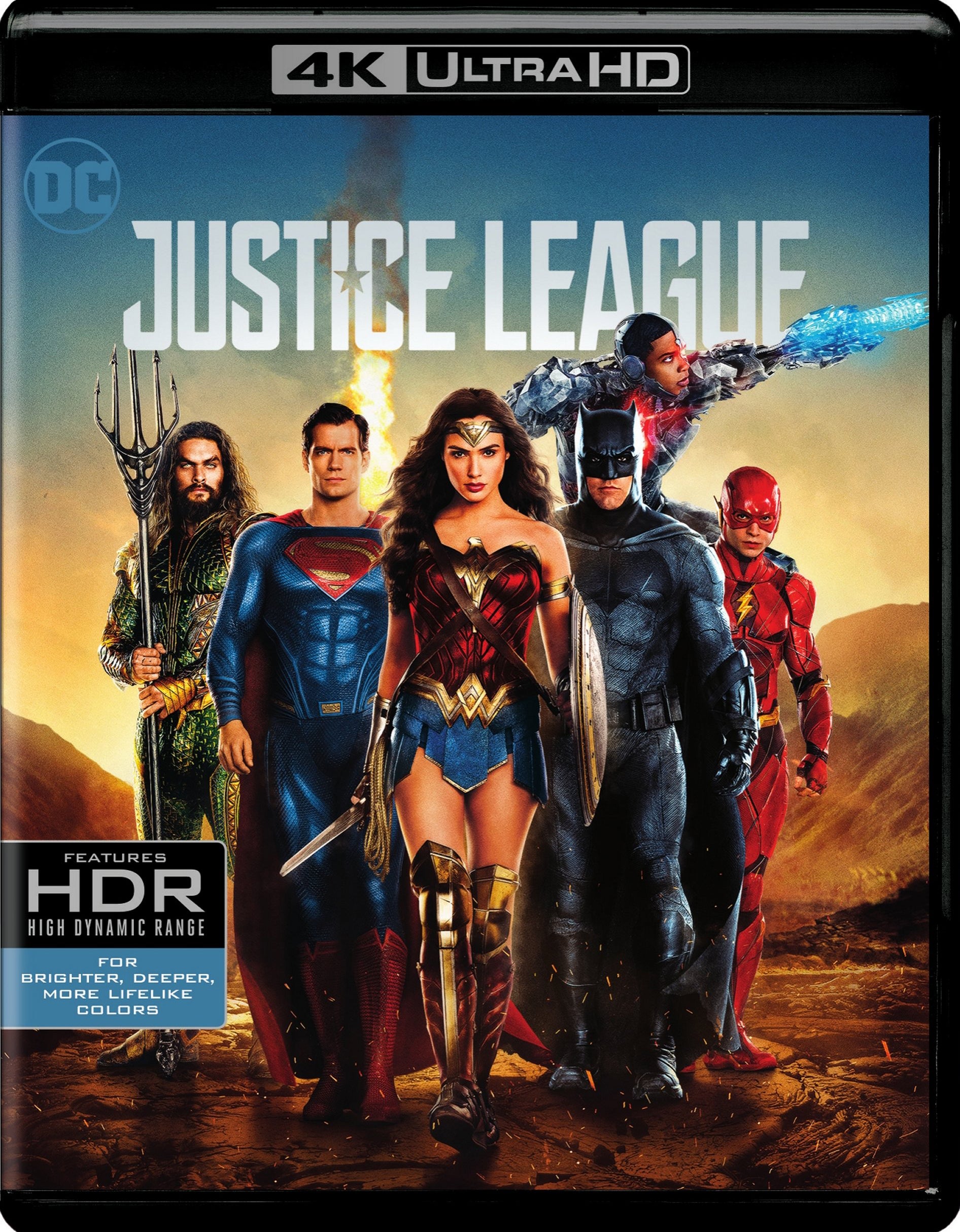 Justice League [4K Ultra HD Blu-ray/Blu-ray] cover art