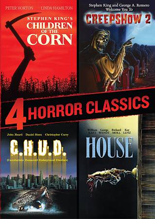 4 Horror Classics: Children of the Corn/Creepshow 2/C.H.U.D./House cover art
