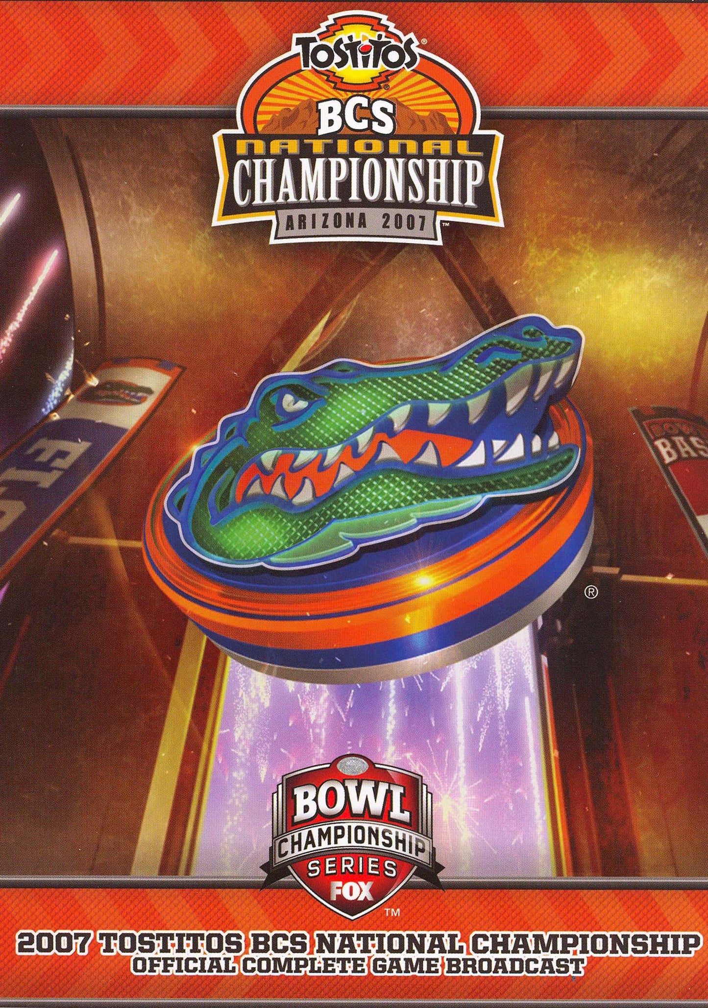 2007 BCS National Championship Official Complete Game Broadcast cover art