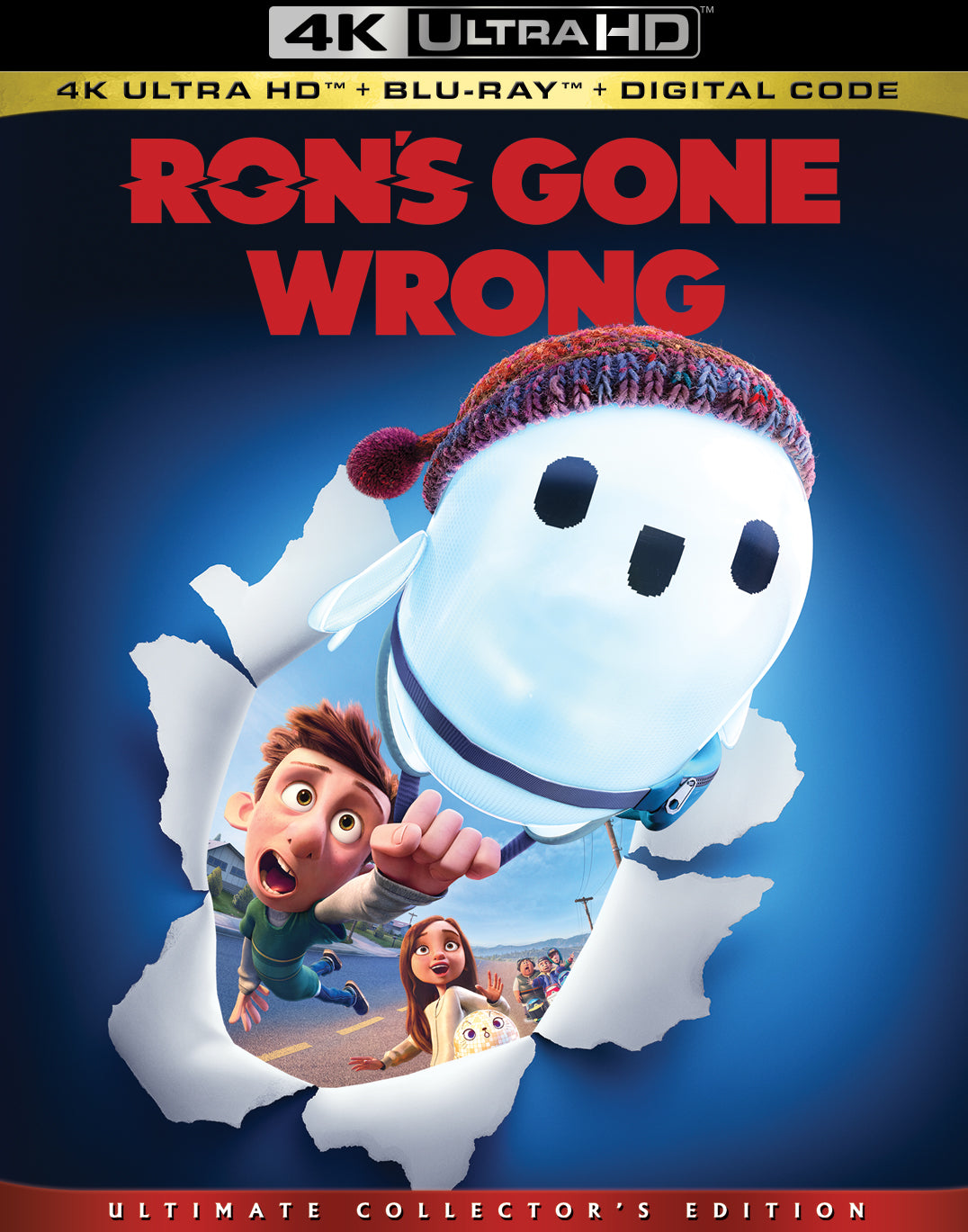 Ron's Gone Wrong [Includes Digital Copy] [4K Ultra HD Blu-ray/Blu-ray] cover art