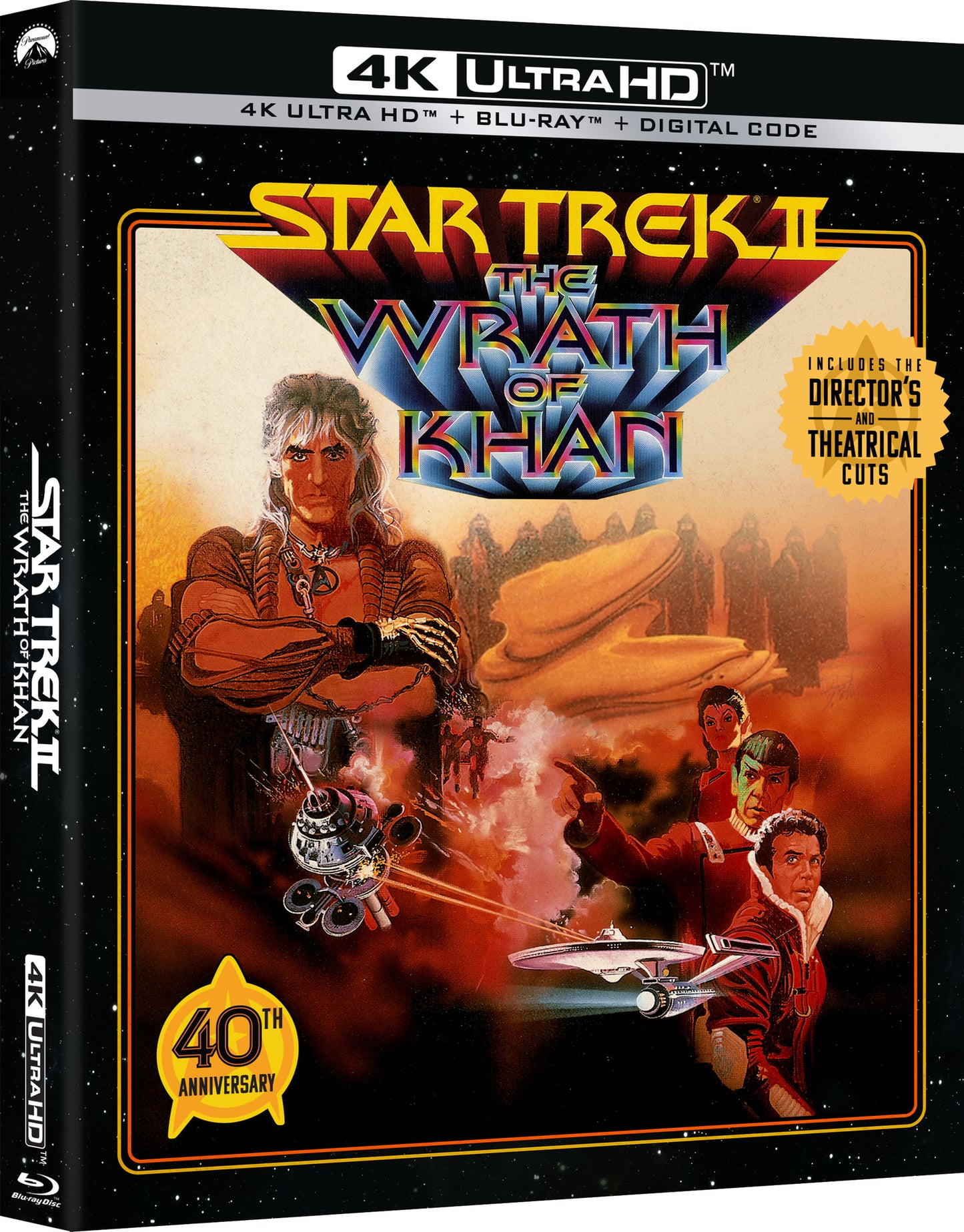 Star Trek II: The Wrath of Khan [Includes Digital Copy] [4K Ultra HD Blu-ray/Blu-ray] cover art