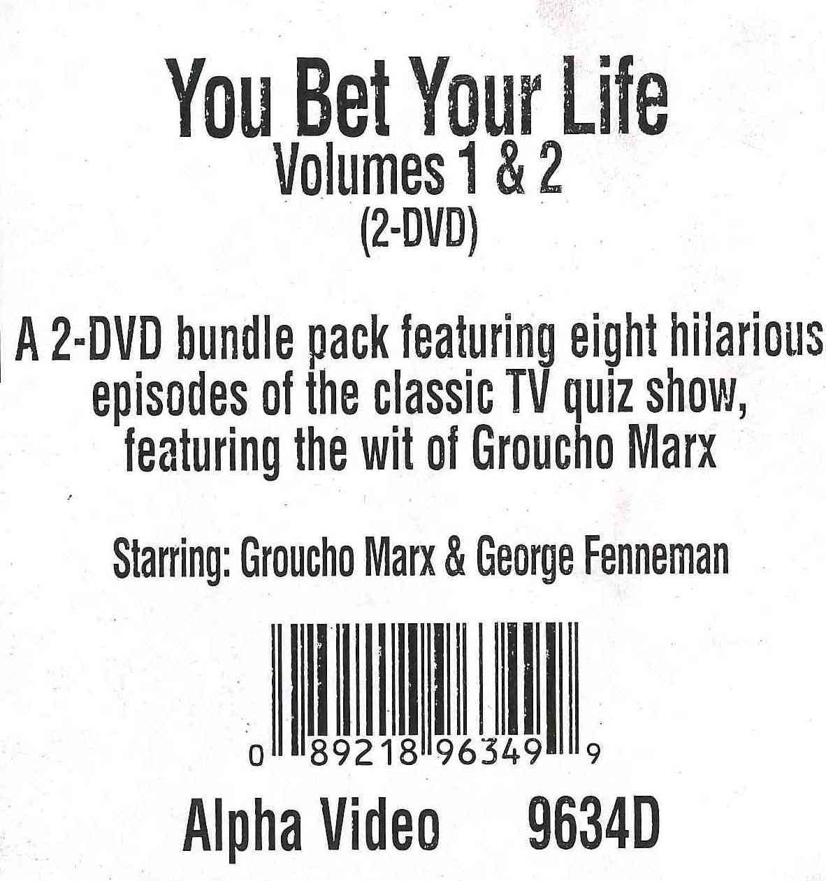 You Bet Your Life, Vols. 1 & 2 cover art
