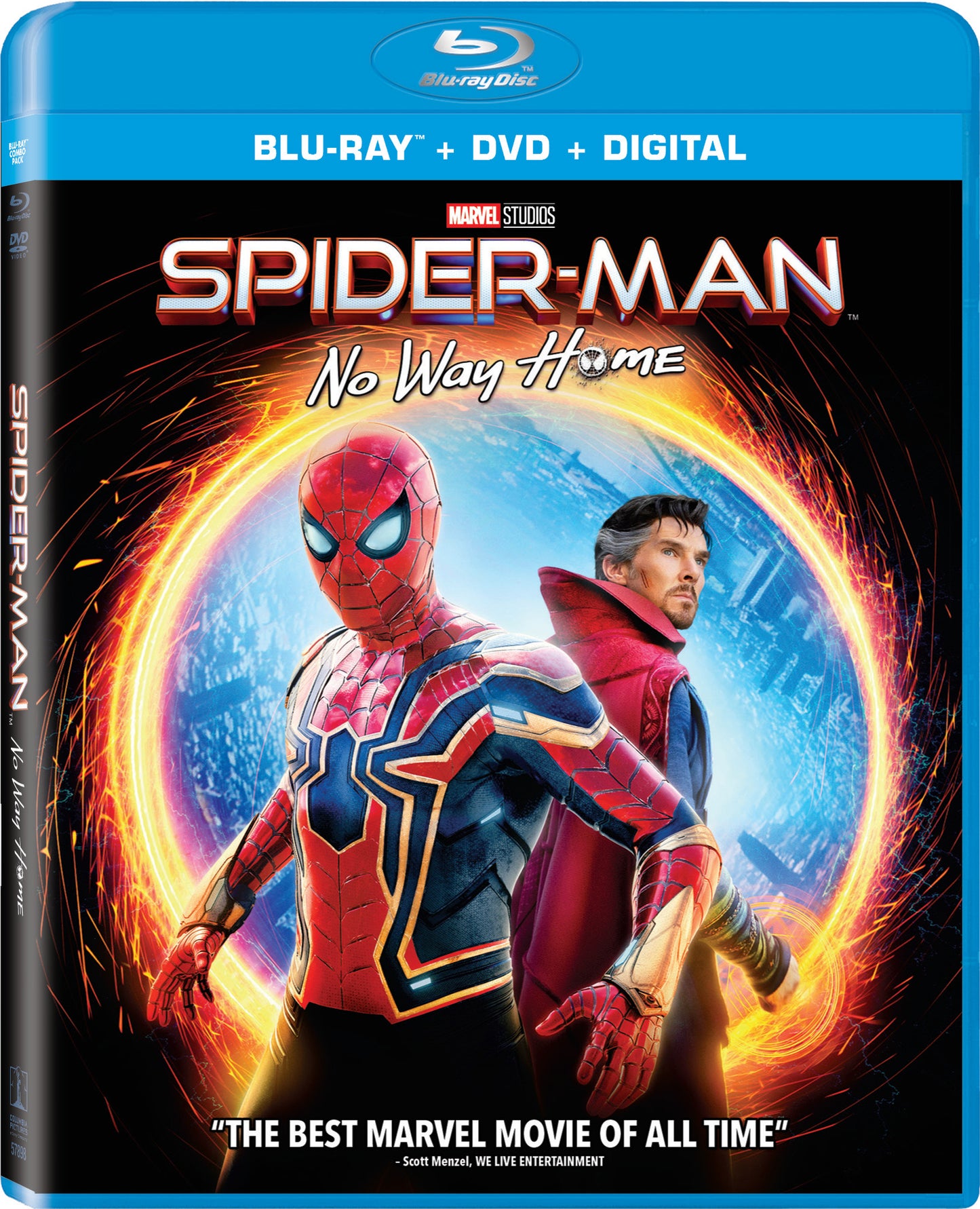 Spider-Man: No Way Home [Includes Digital Copy] [Blu-ray/DVD] cover art