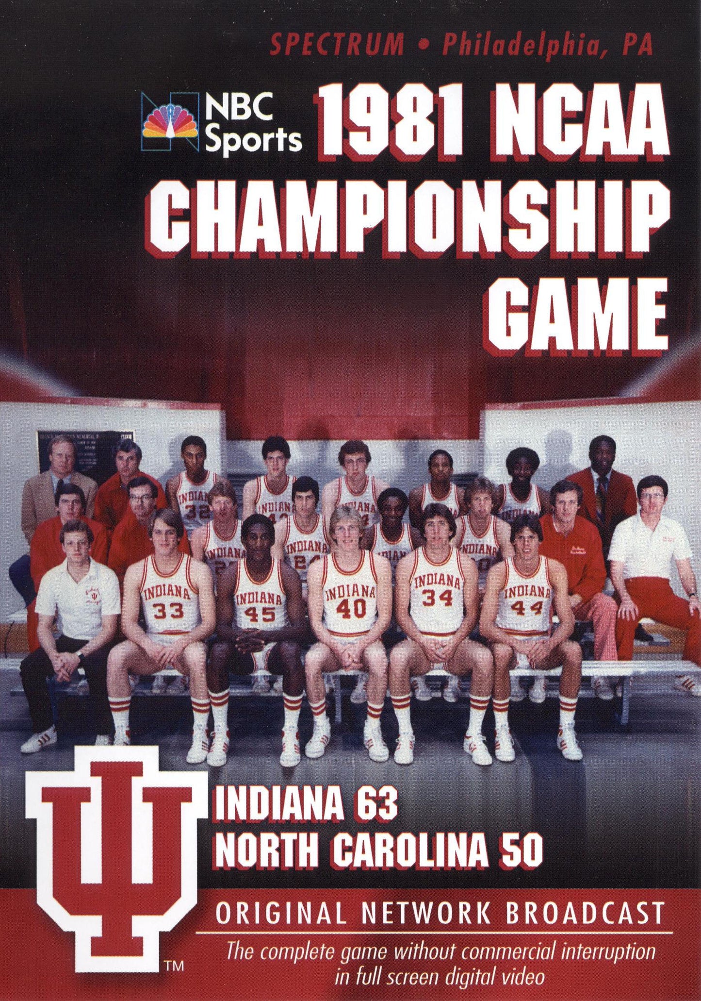 1981 NCAA Championship: Indiana vs. UNC cover art