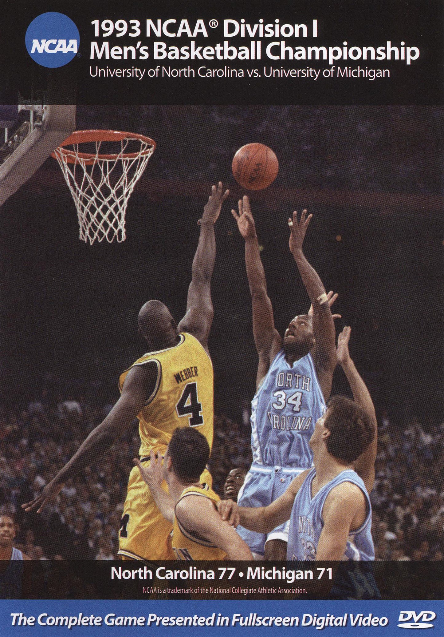 1993 NCAA Championship North Carolina vs. Michigan cover art