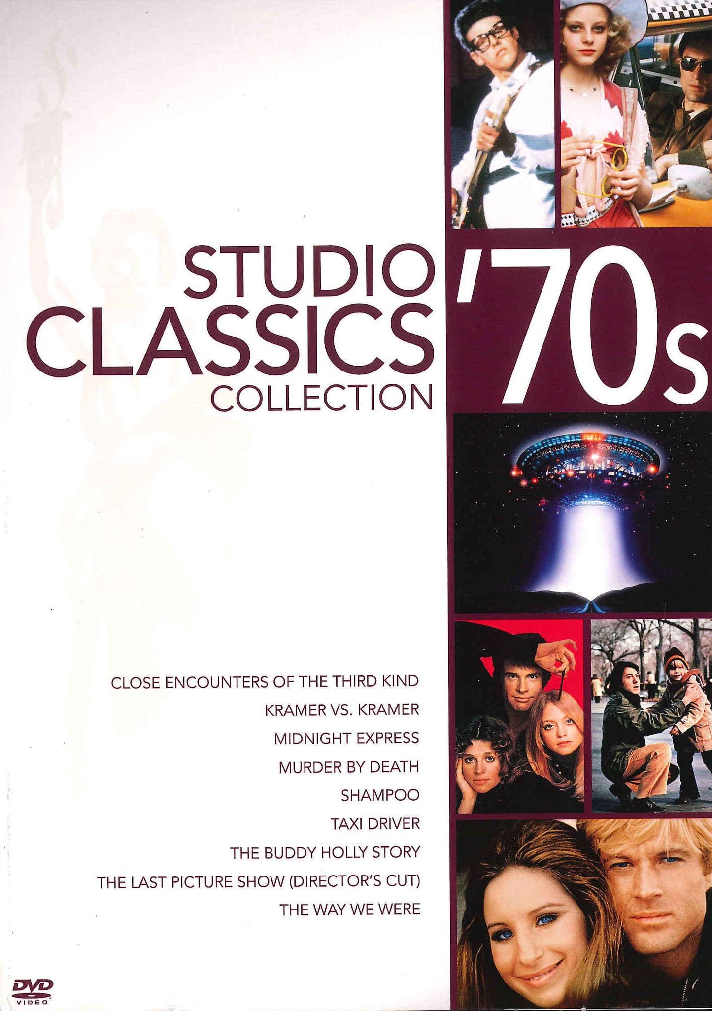 BUDDY HOLLY STORY, THE / CLOSE ENCOUNTERS OF THE THIRD KIND (SPECIAL EDITION) / KRAMER VS. KRAMER (1979) / LAST PICTURE SHOW, THE (ORIGINAL) / MIDNIGH cover art