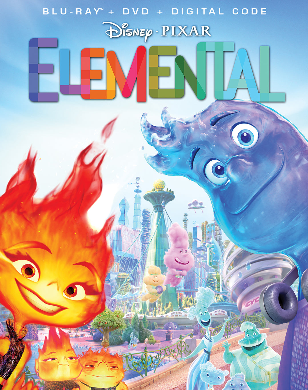 Elemental [Includes Digital Copy] [Blu-ray/DVD] cover art