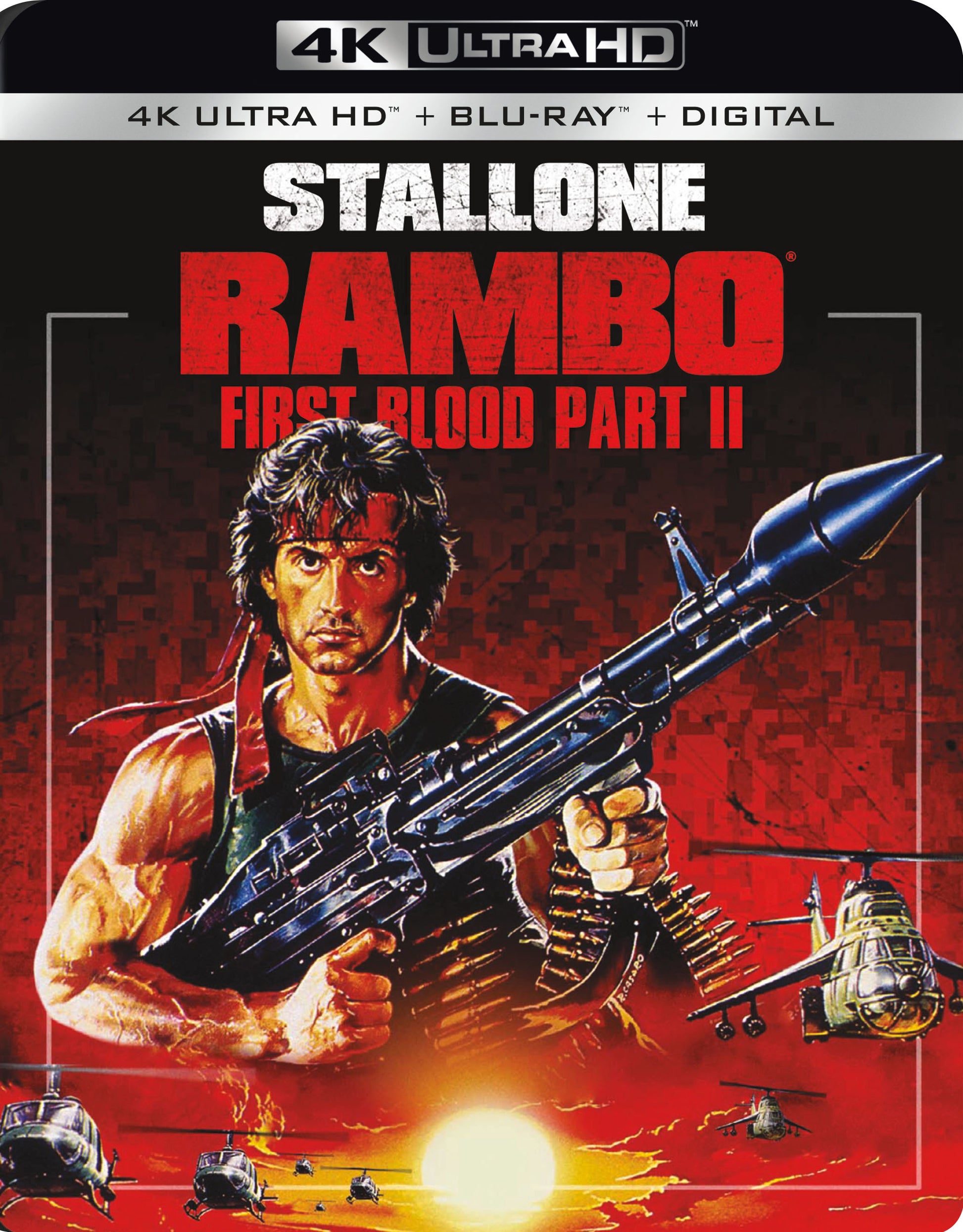 Rambo: First Blood Part II [Includes Digital Copy] [4K Ultra HD Blu-ray/Blu-ray] cover art