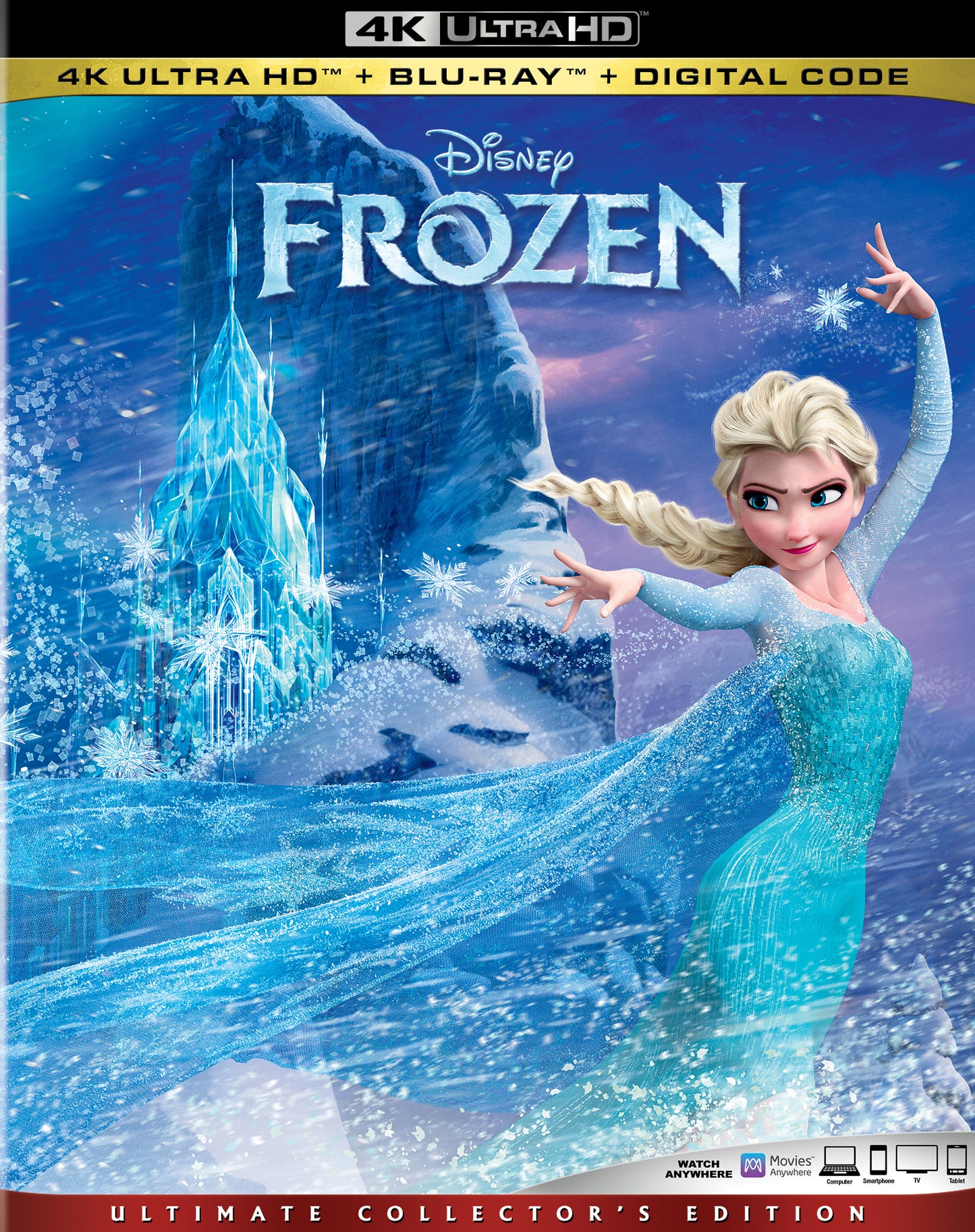 Frozen [Includes Digital Copy] [4K Ultra HD Blu-ray/Blu-ray] cover art