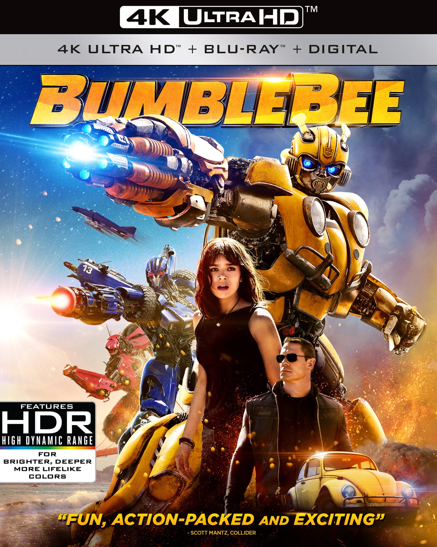 Bumblebee [Includes Digital Copy] [4K Ultra HD Blu-ray/Blu-ray] cover art