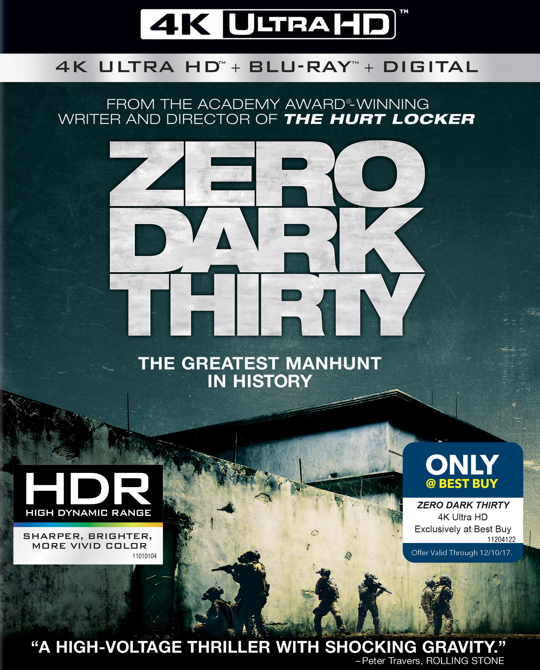 Zero Dark Thirty [Includes Digital Copy] [4K Ultra HD Blu-ray/Blu-ray] [2 Discs] cover art